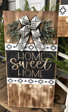 Aztec Door Home Sweet Home Porch Leaner/Door Hanger Set